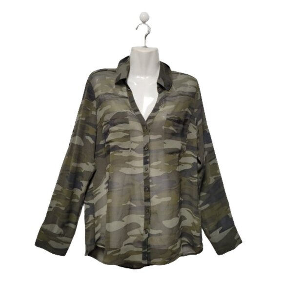 Camo Long Sleeve Top - Picture 1 of 4